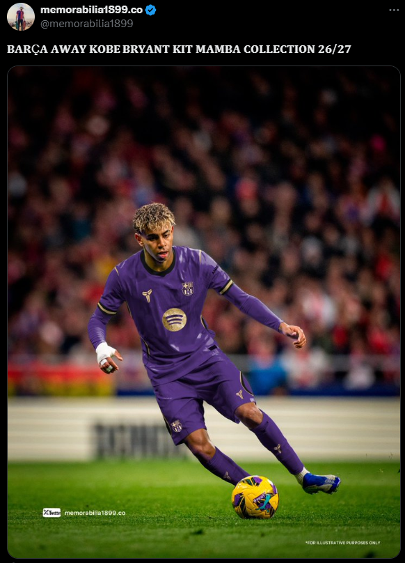 TAK B d Wygl da Stroje Barca X Kobe Na Sezon 2026 27 Flash News